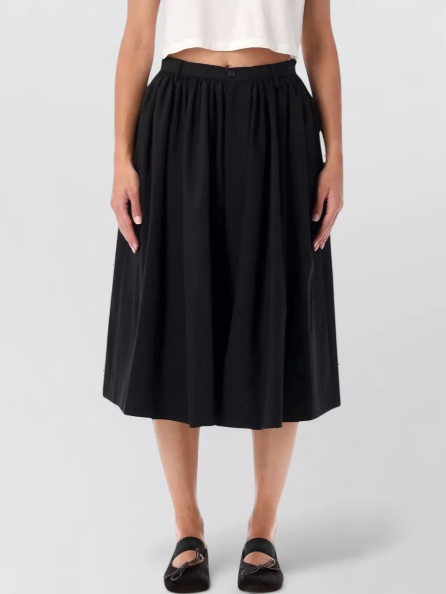 Mm6 Maison Margiela Pleated Bermuda Skirt