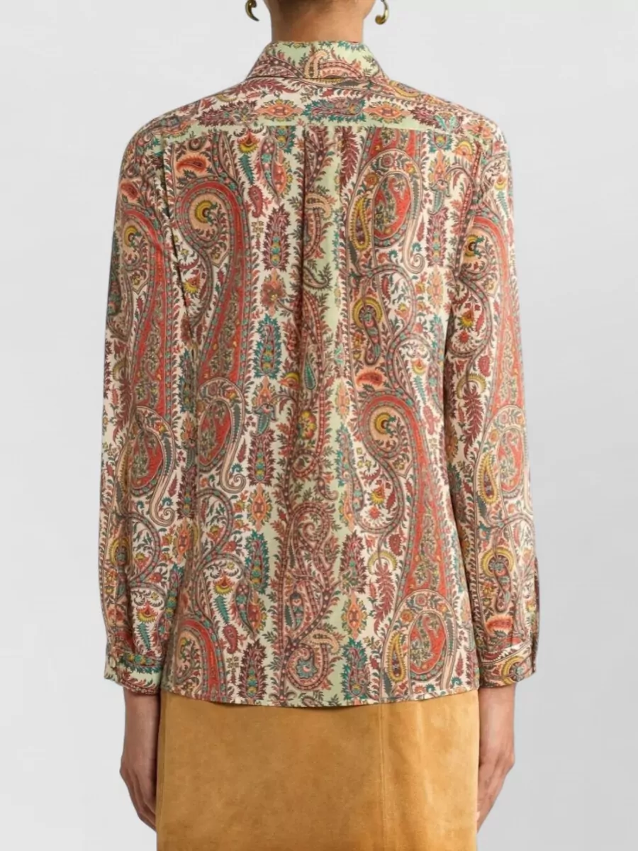 Etro Paisley-Print Silk-Blend Shirt
