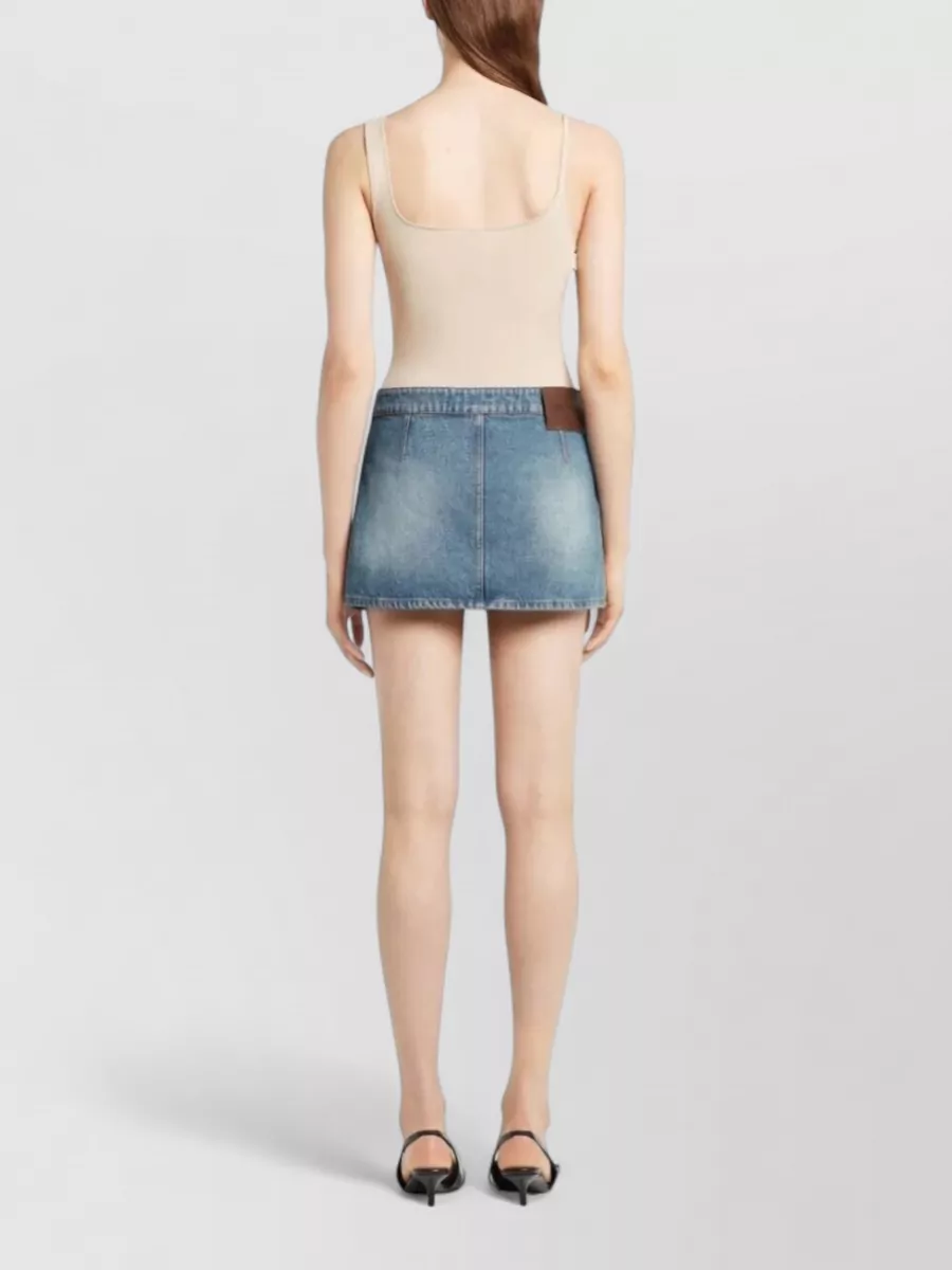 Courrèges Denim Mini Skirt