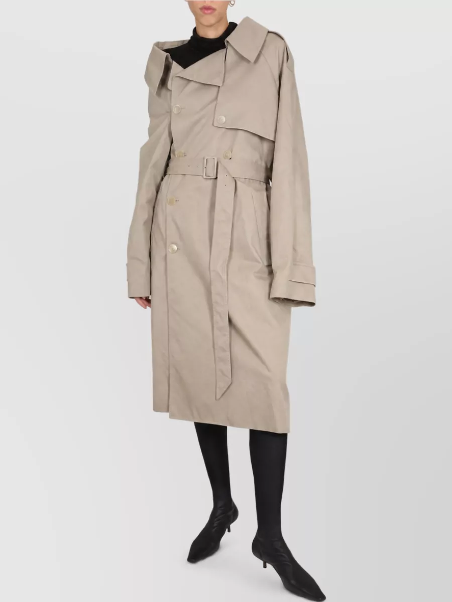 Balenciaga Off the shoulder trench jacket