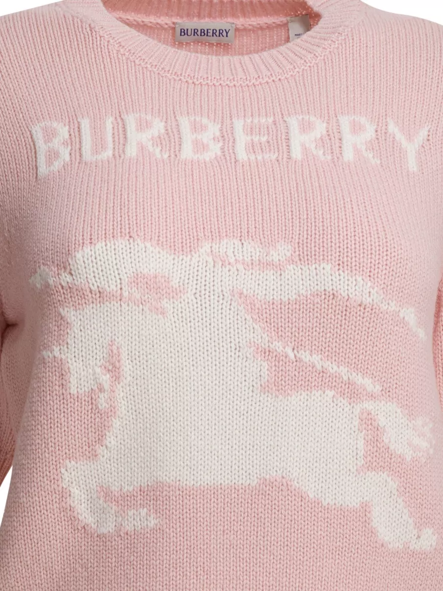 Burberry Skylar Ekd Crew Neck Knitted Sweater