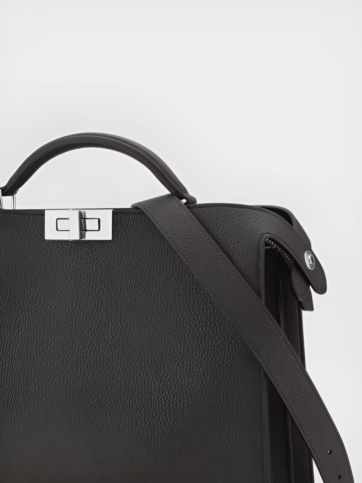 Fendi Top Handle Shoulder Bag With Removable Strap