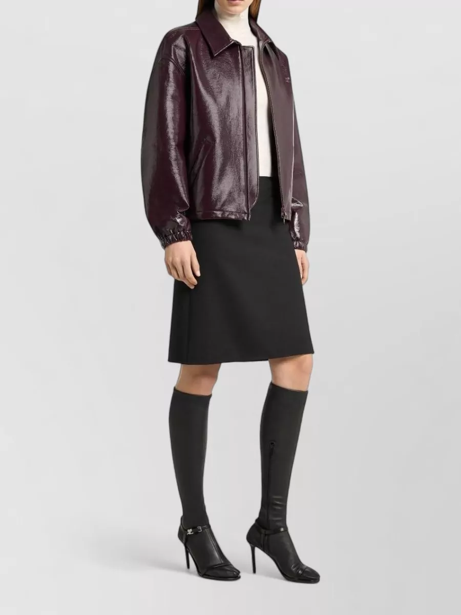 Courrèges Vinyl Bomber Jacket
