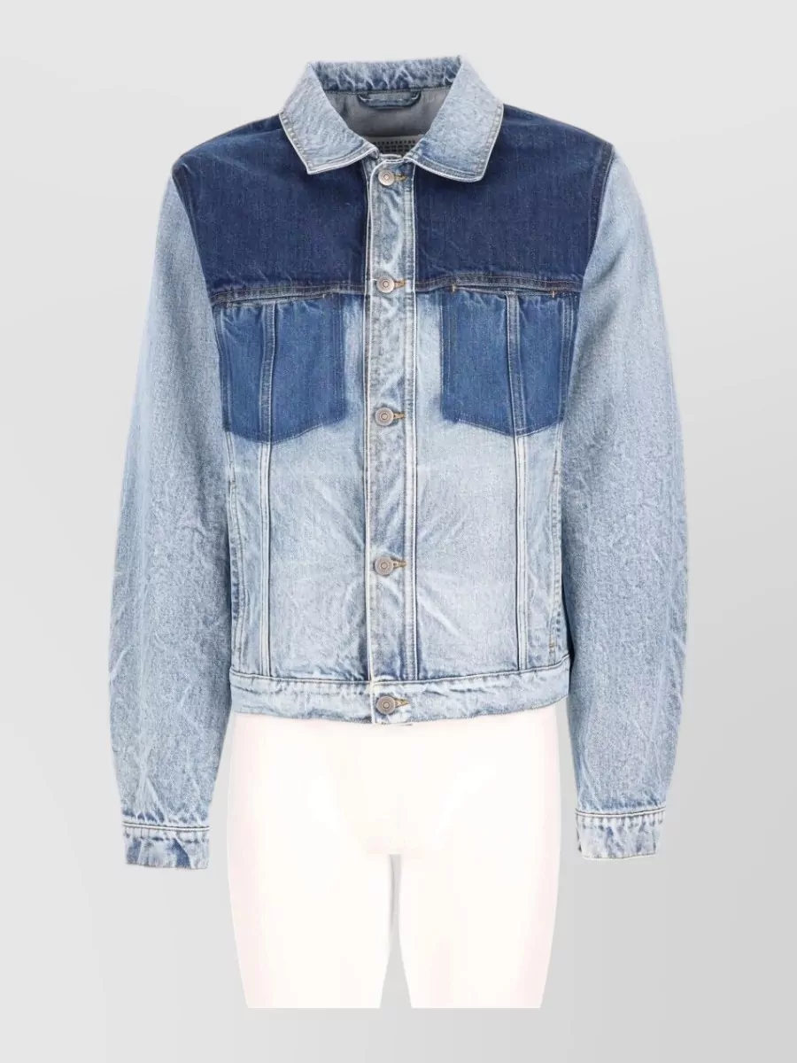 Maison Margiela patchwork effect denim jacket