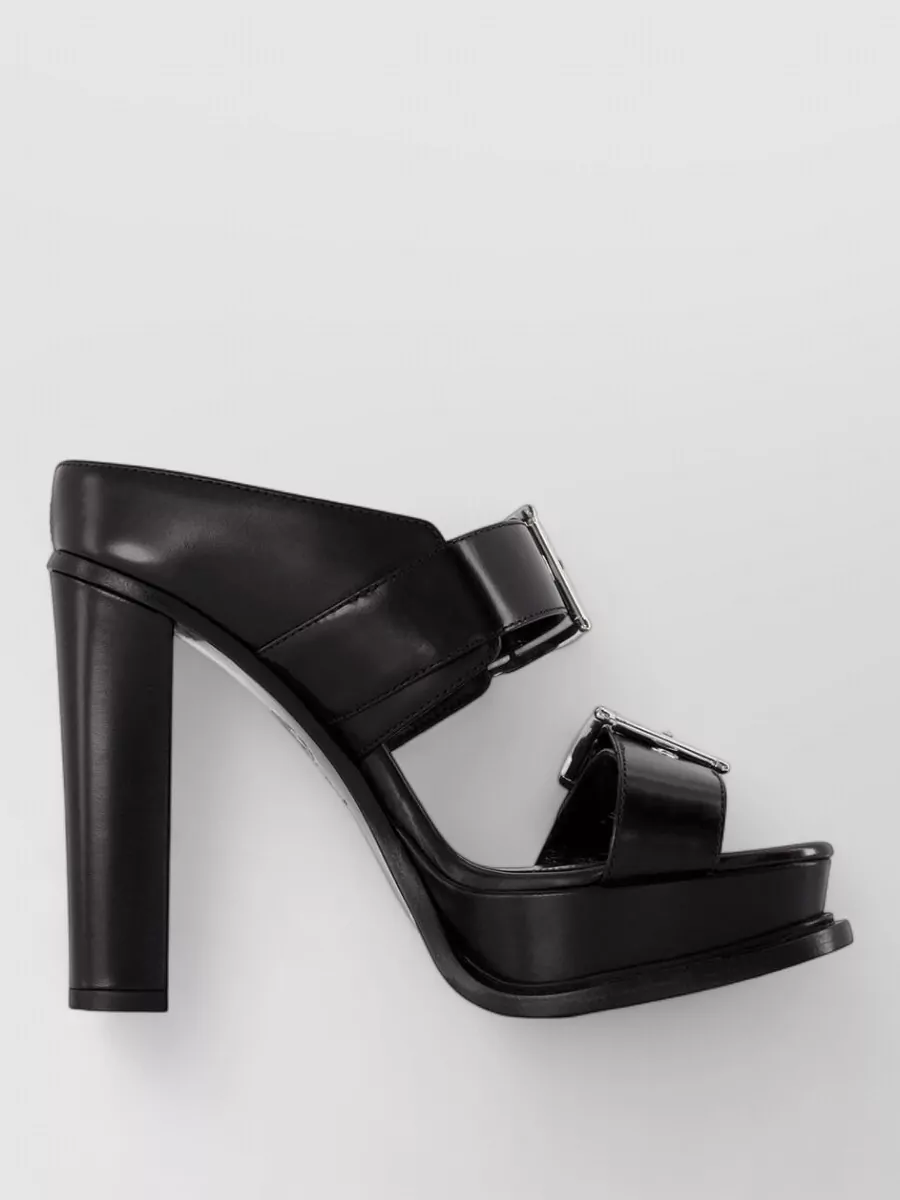 Alexander Mcqueen Leather Platform Sandals