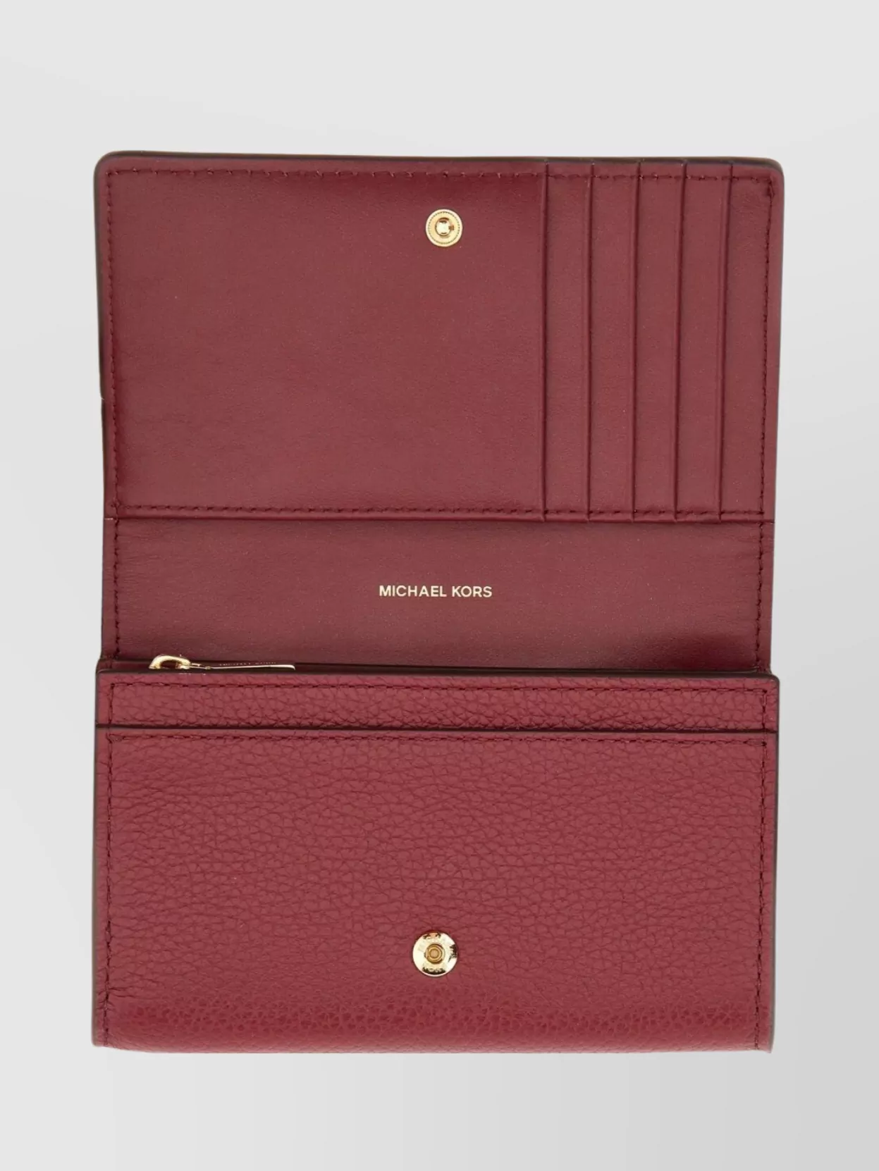 Michael Kors Textured Leather Purse And Cardholder