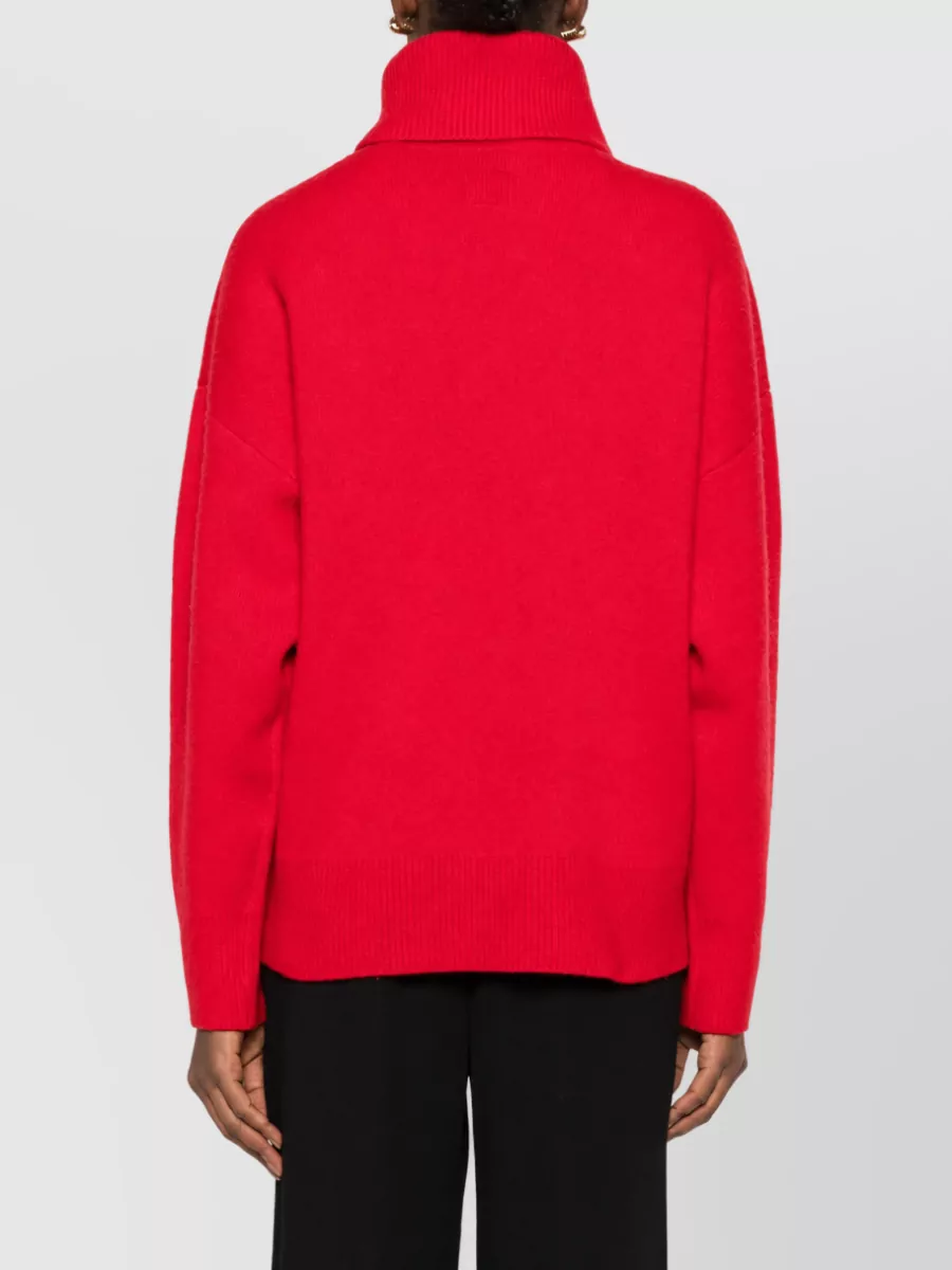 Totême Cashmere Wool Ribbed Turtleneck Sweatshirt