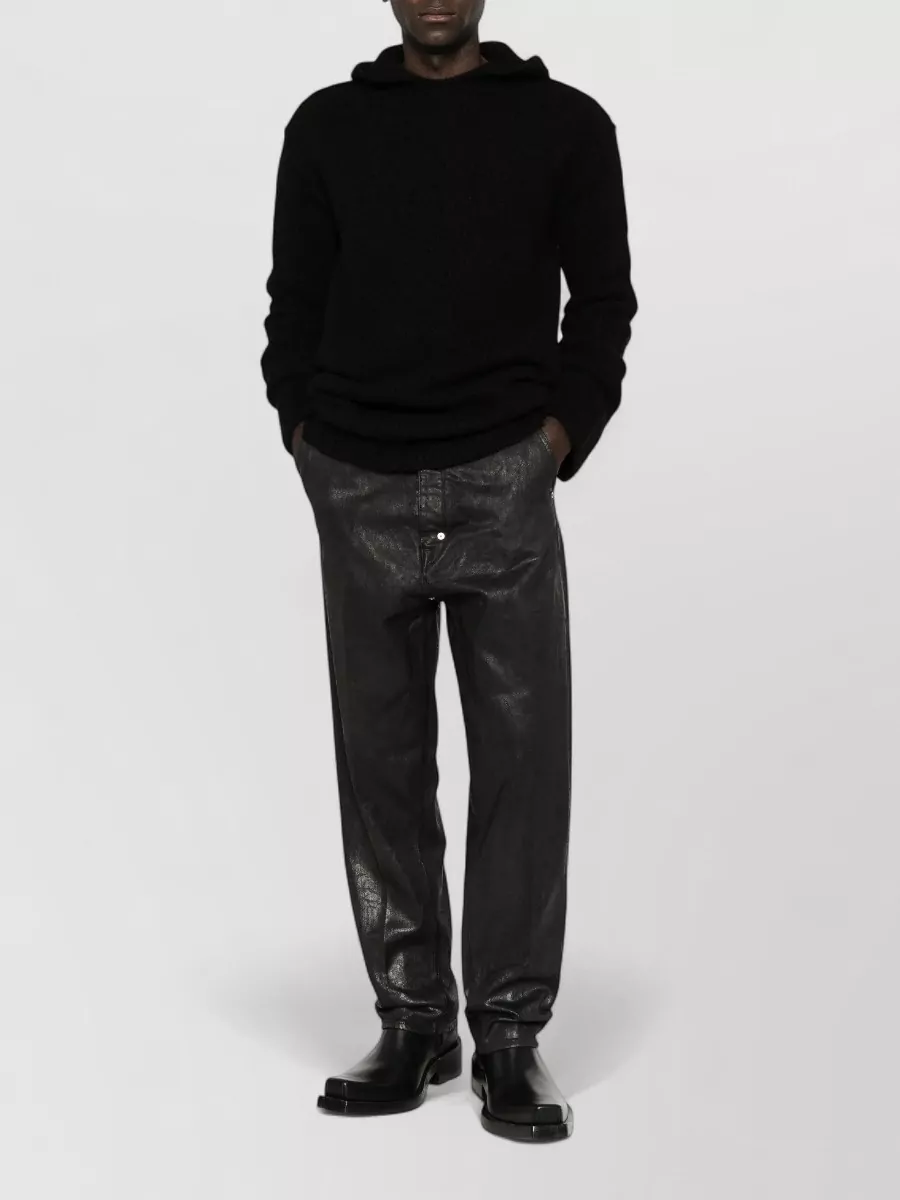 Rick Owens cashmere silk hooded sweater