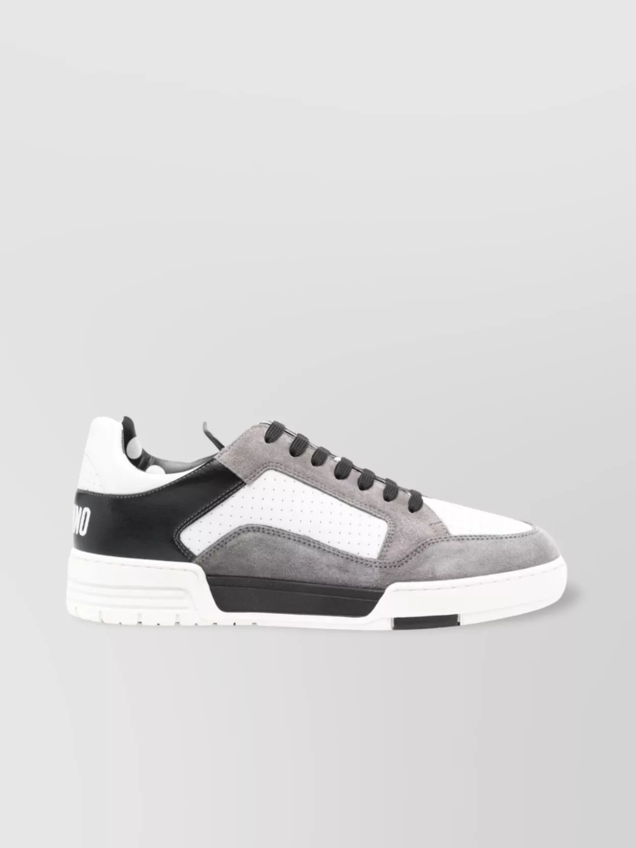 Moschino Panelled Design Leather Sneakers