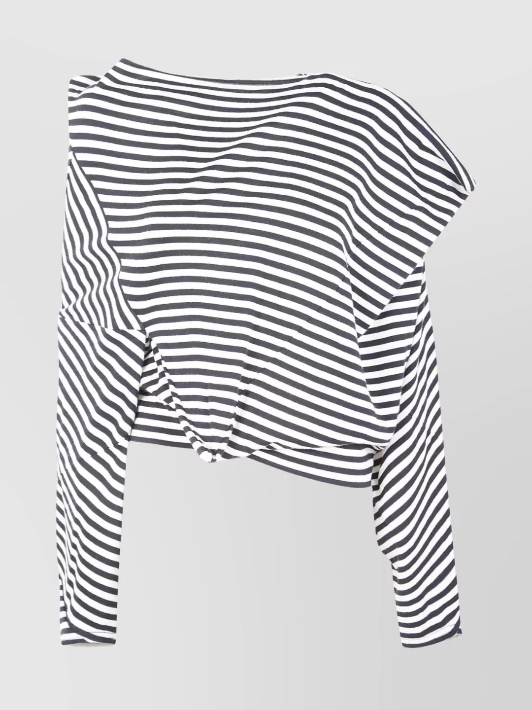 Junya Watanabe Striped Long Sleeve Asymmetric Top