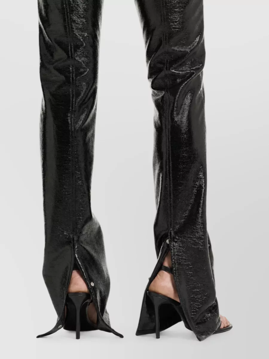 Courrèges Vinyl Straight-Leg Trousers