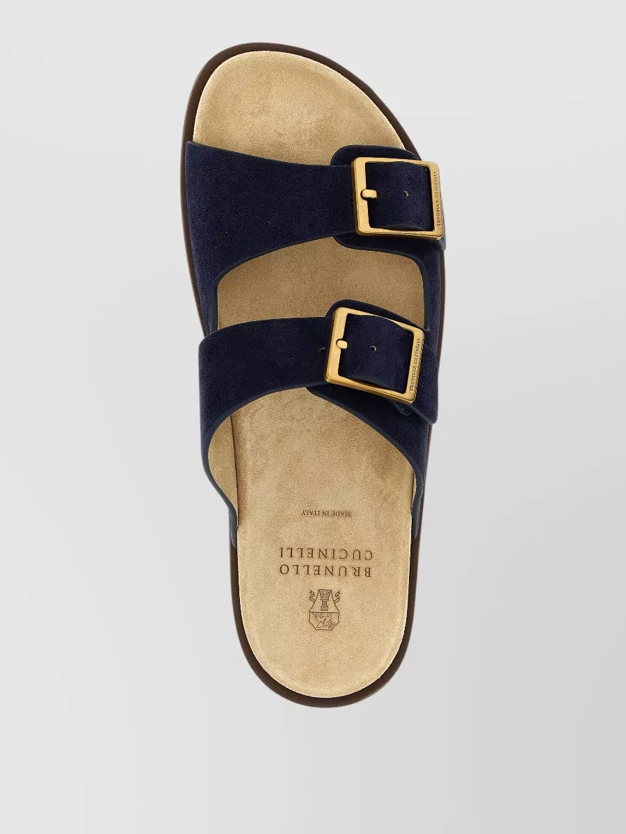 Brunello Cucinelli Leather Urban Slides