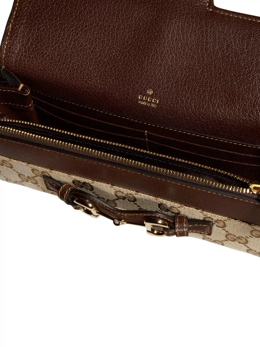 Gucci Leather Chain Wallet