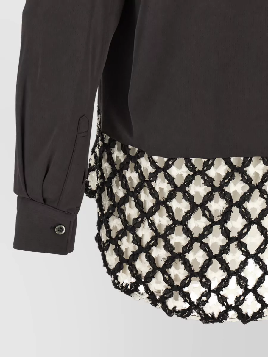 Comme Des Garçons Mesh Insert Shirt