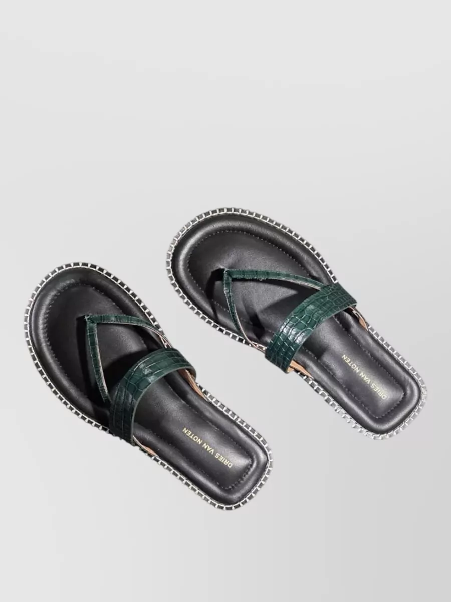 Dries Van Noten Leather Sandals