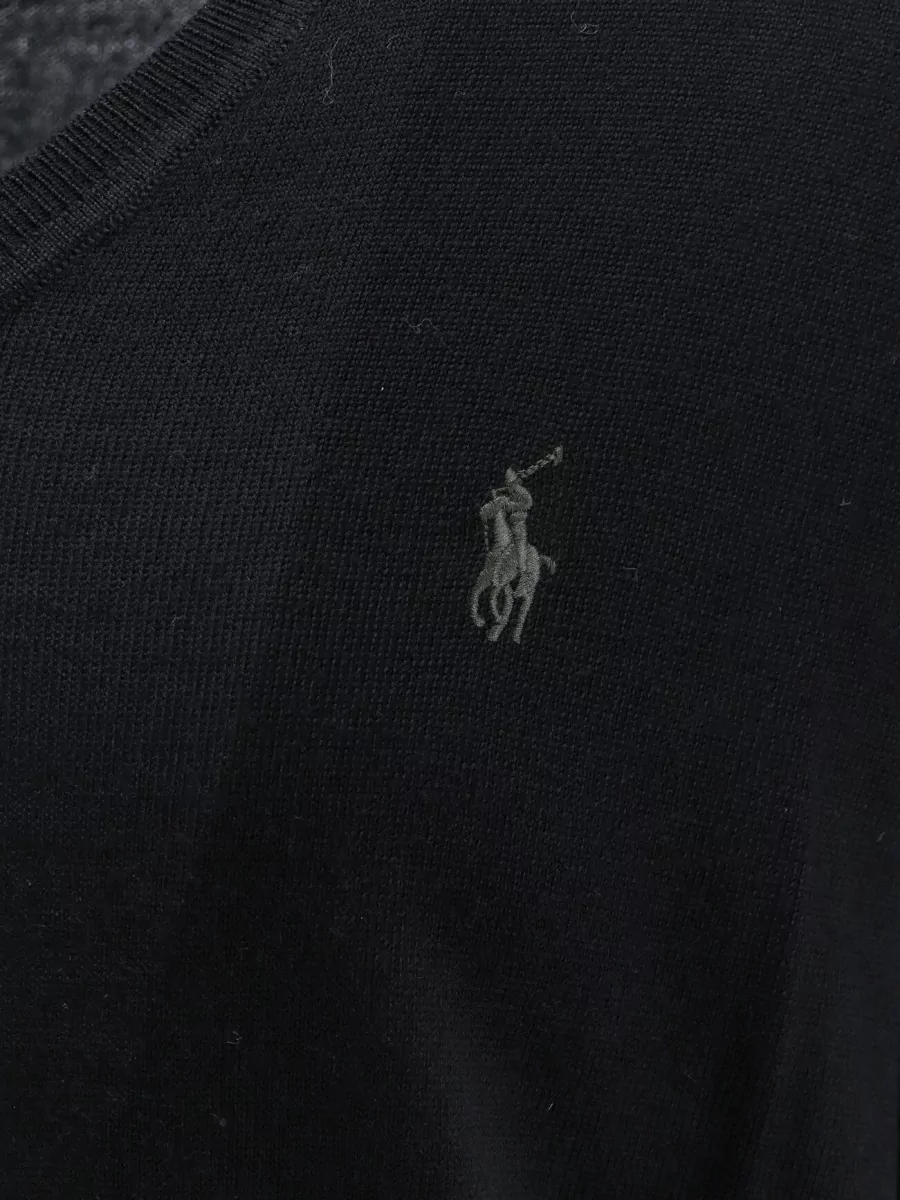 Polo Ralph Lauren Ribbed V-Neck Wool Sweater