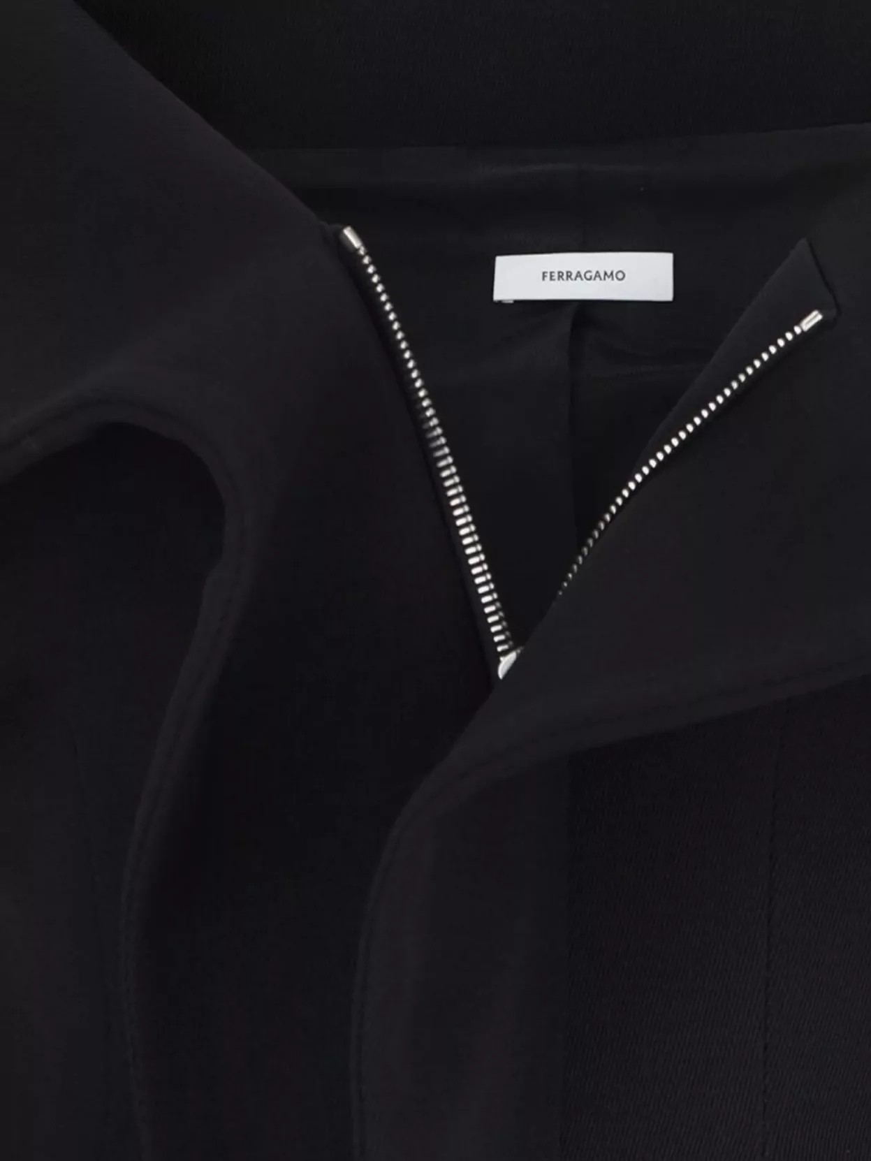 Ferragamo Shoulder Fitted Short Sleeve Dress