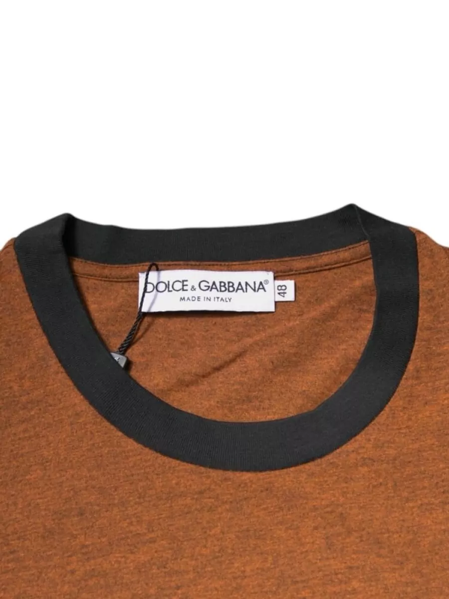 Dolce&Gabbana Logo Cotton Blend Crew Neck T-Shirt