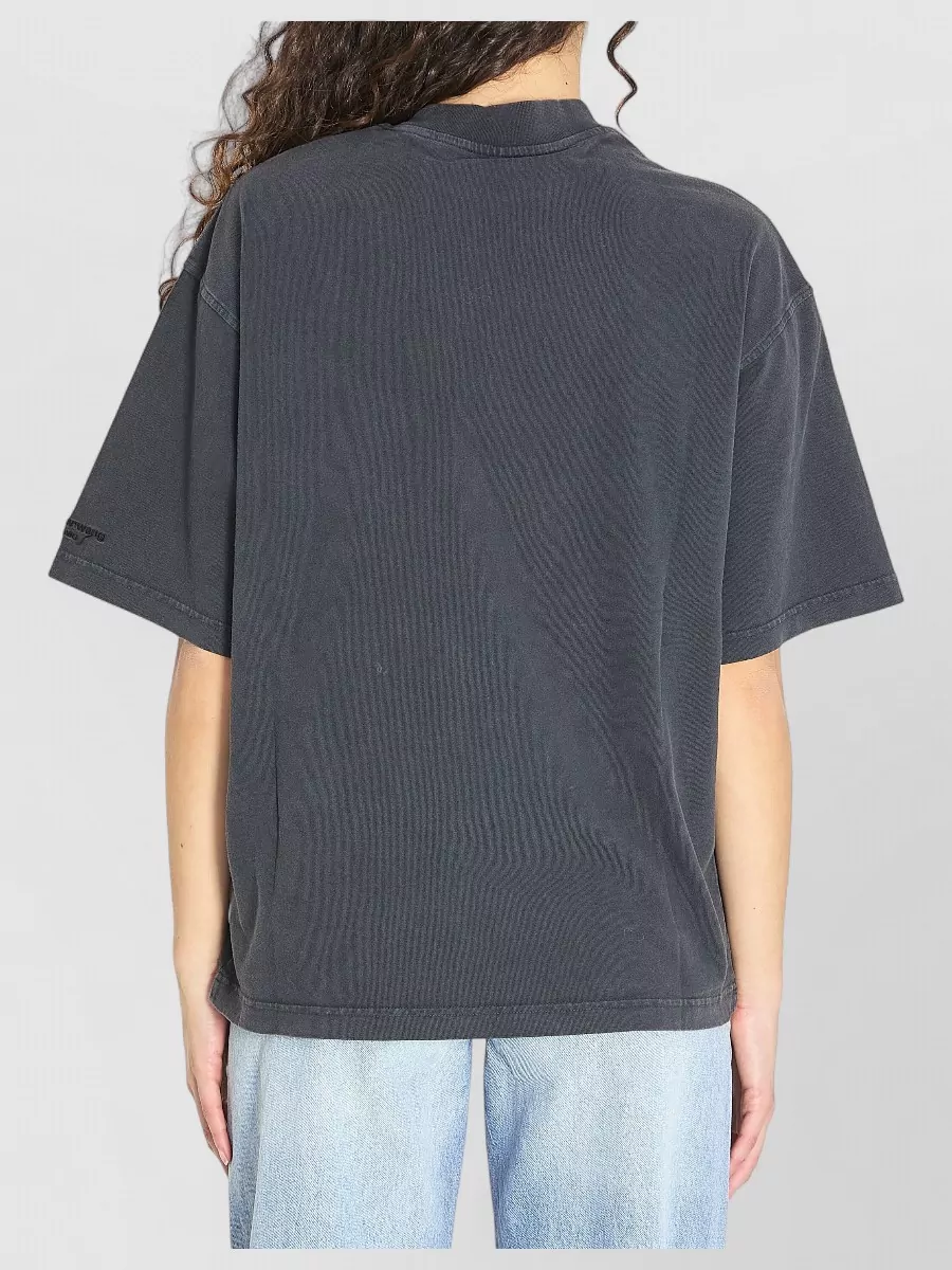 Alexander Wang Rhinestone Lighter Graphic Cotton T Shirt