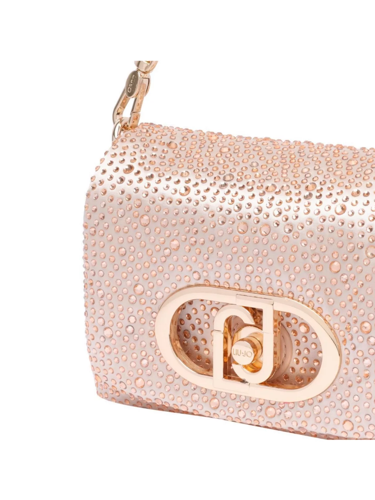 Liu •jo Pearl Logo Crossbody Bag With Embellished Design