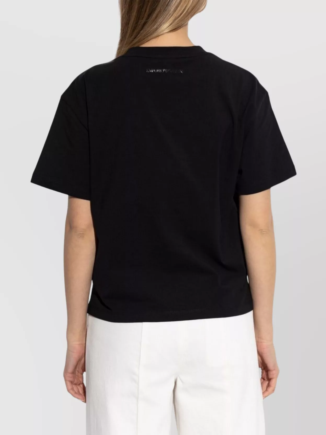 Emporio Armani Graphic Print Logo Cotton T-Shirt