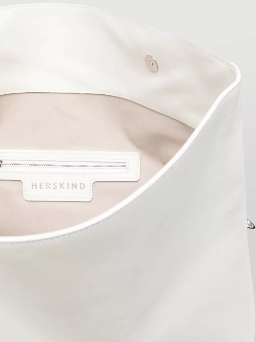Herskind Leather Foldover Clutch Bag