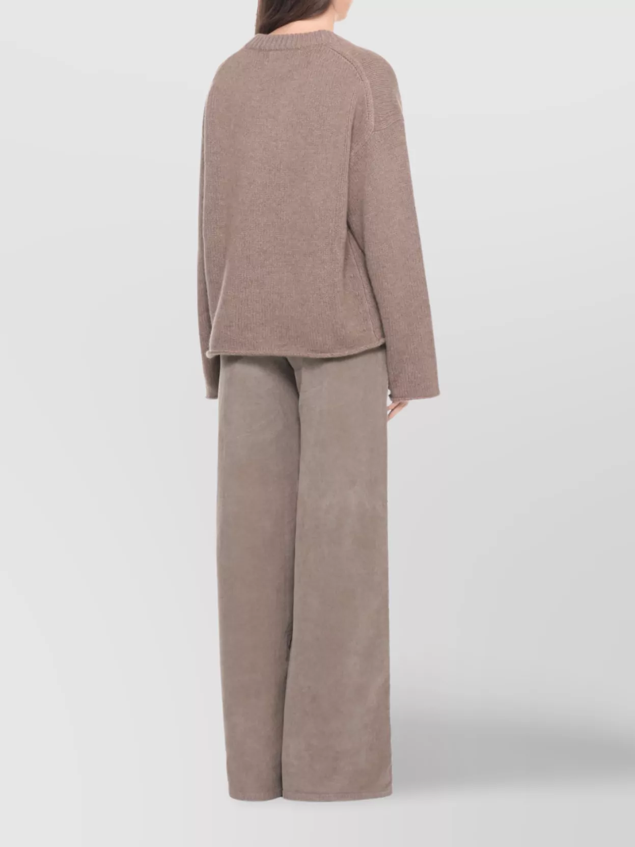 Loulou Studio Relaxed Fit Wool Sweater V-neck In Pink