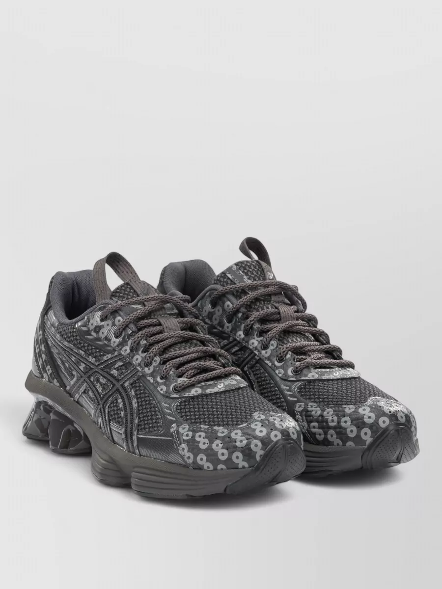 Asics synthetic leather low-top sneakers