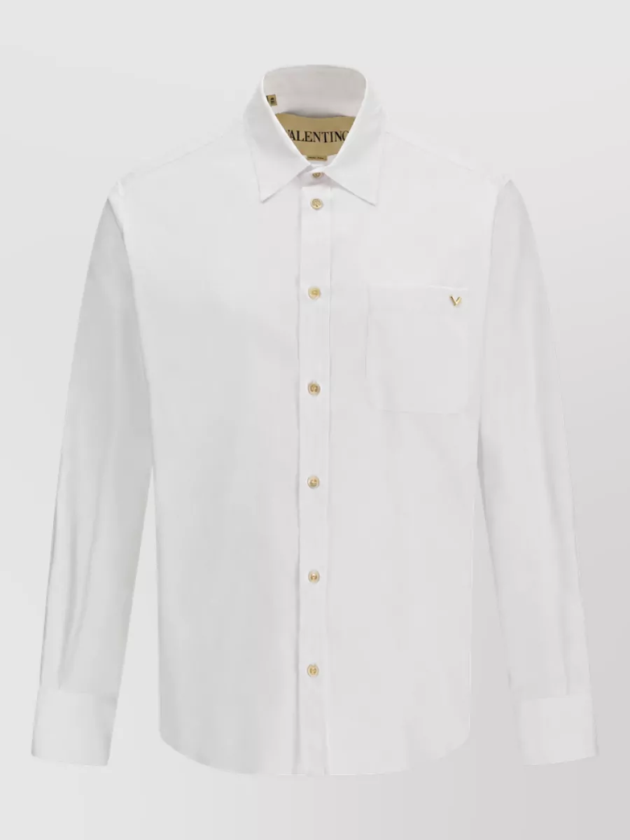 Valentino Cotton Oxford Regular-Fit Shirt