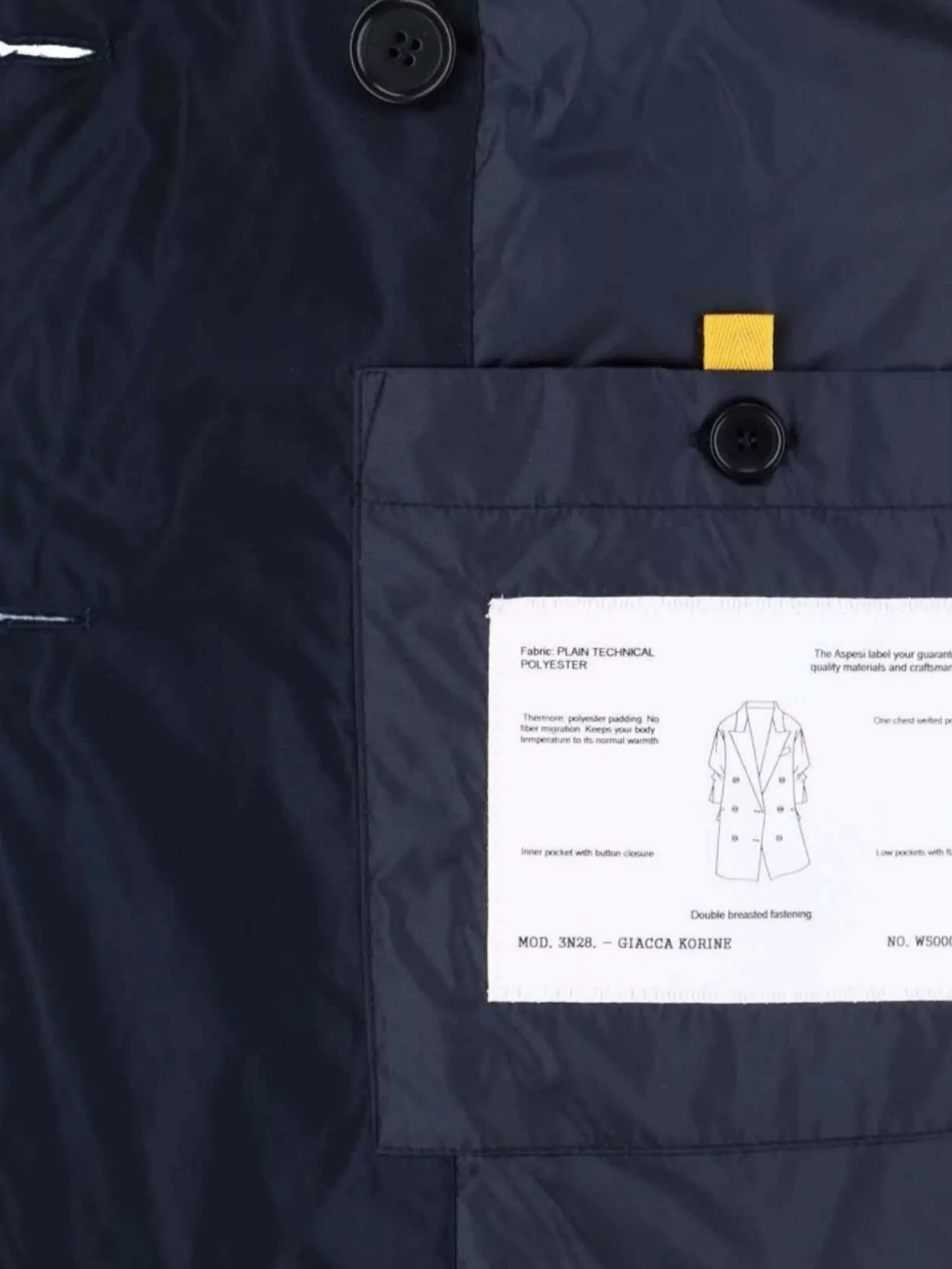 Aspesi Double-Breasted Blazer Front Pockets