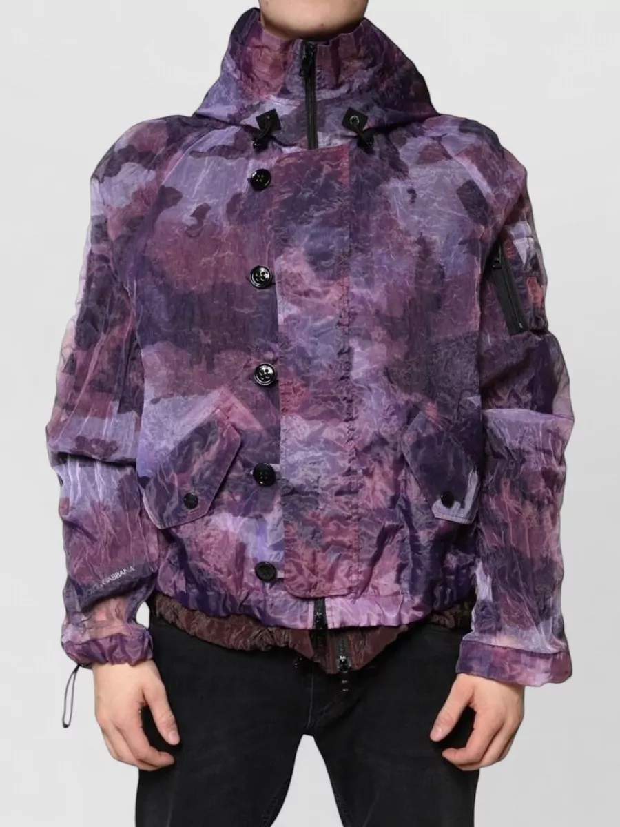 Dolce&Gabbana Camouflage hooded parka jacket