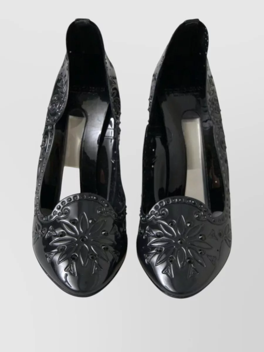 Dolce&Gabbana Floral Crystal-Embellished Pumps