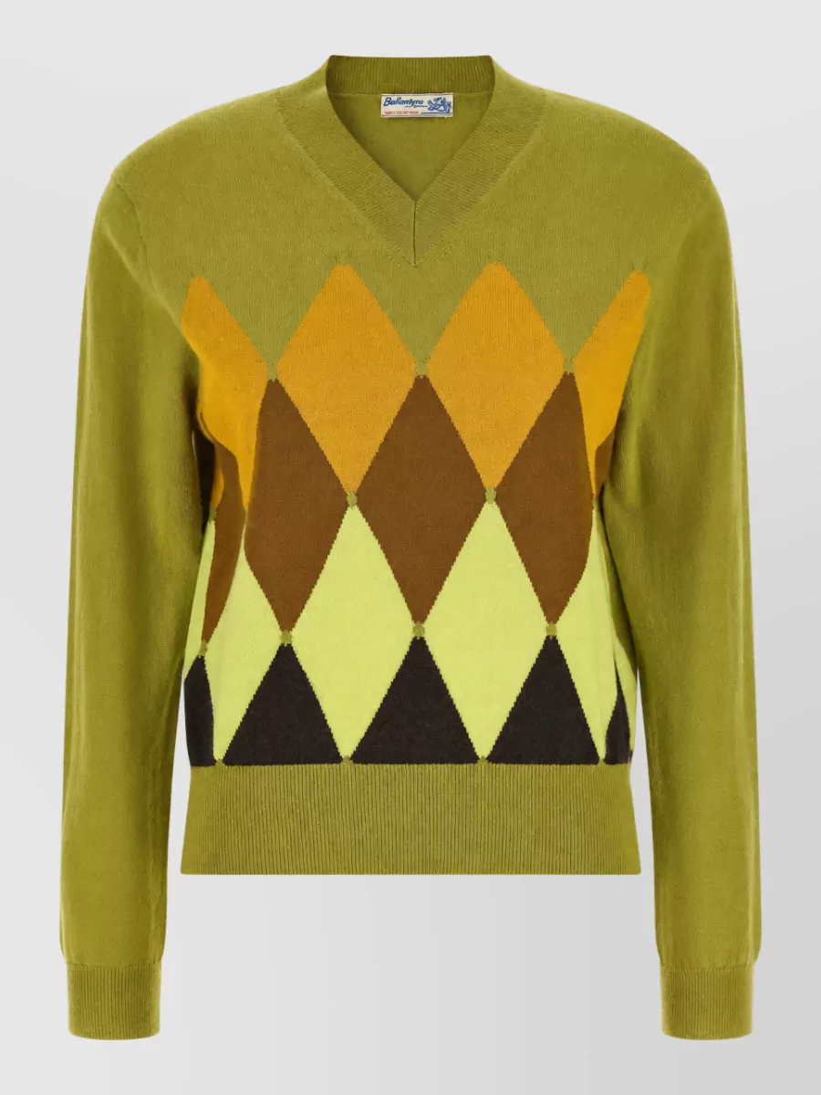 Ballantyne cashmere diamond sweater