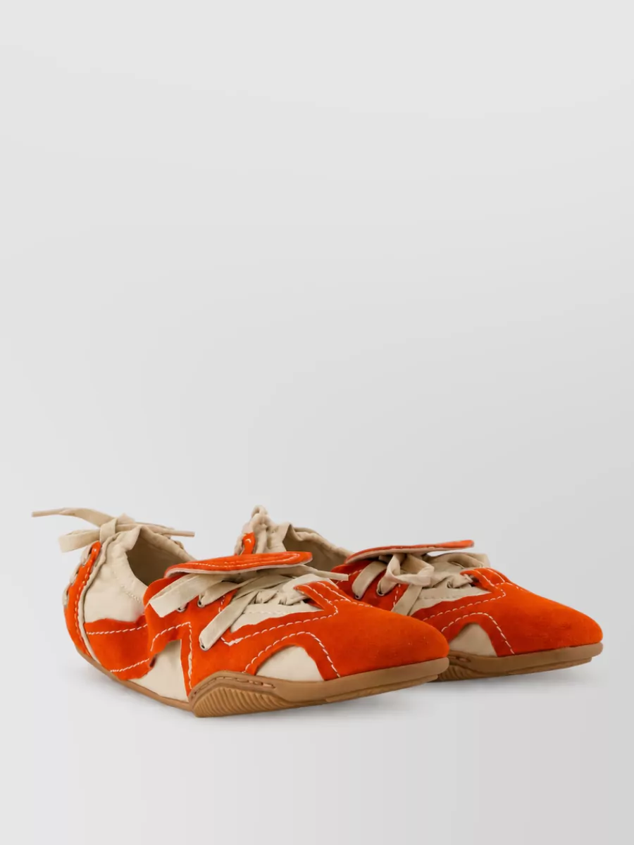 Acne Studios leather ballerina shoes