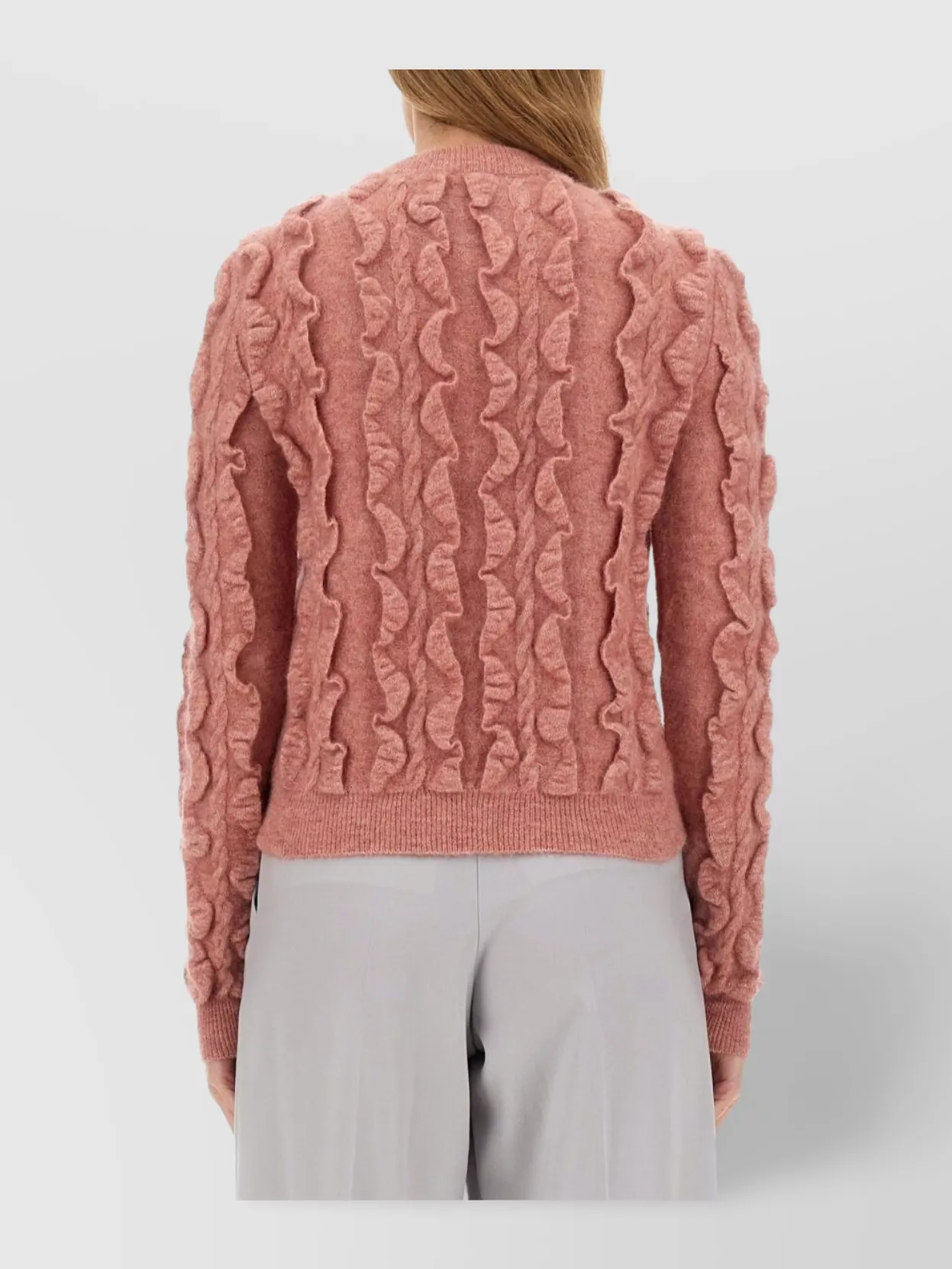 Moschino Crew Neck Wool Blend Sweater