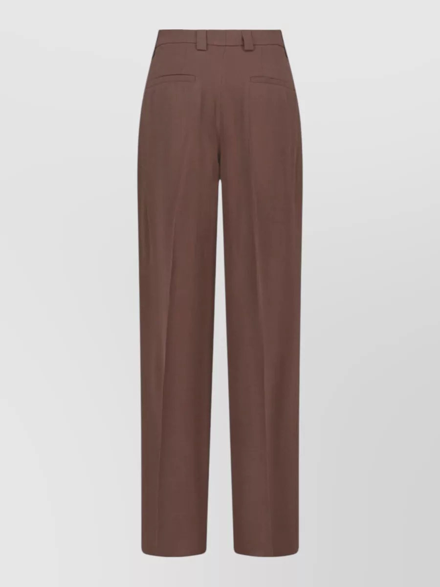 Incotex Silk Wide-Leg Trousers