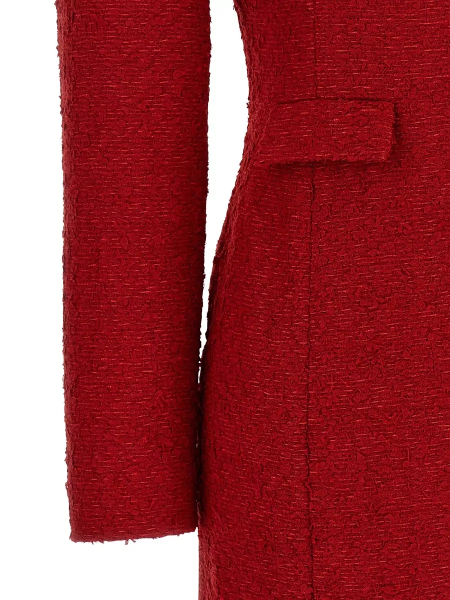 Magda Butrym Bouclé Mini Single Breasted Coat