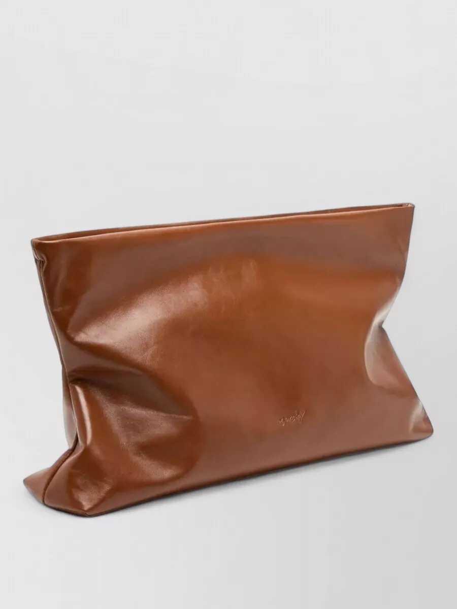 Marsell Leather Maxi Clutch Bag