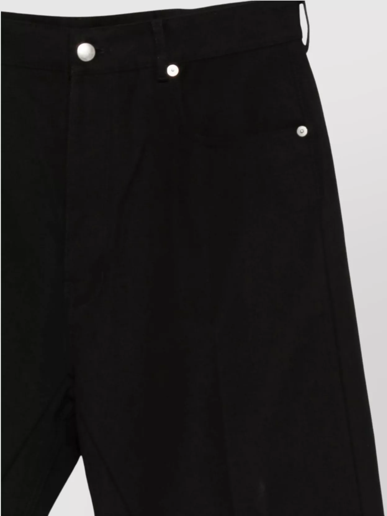 Rick Owens Straight Leg Cotton Jeans Pockets