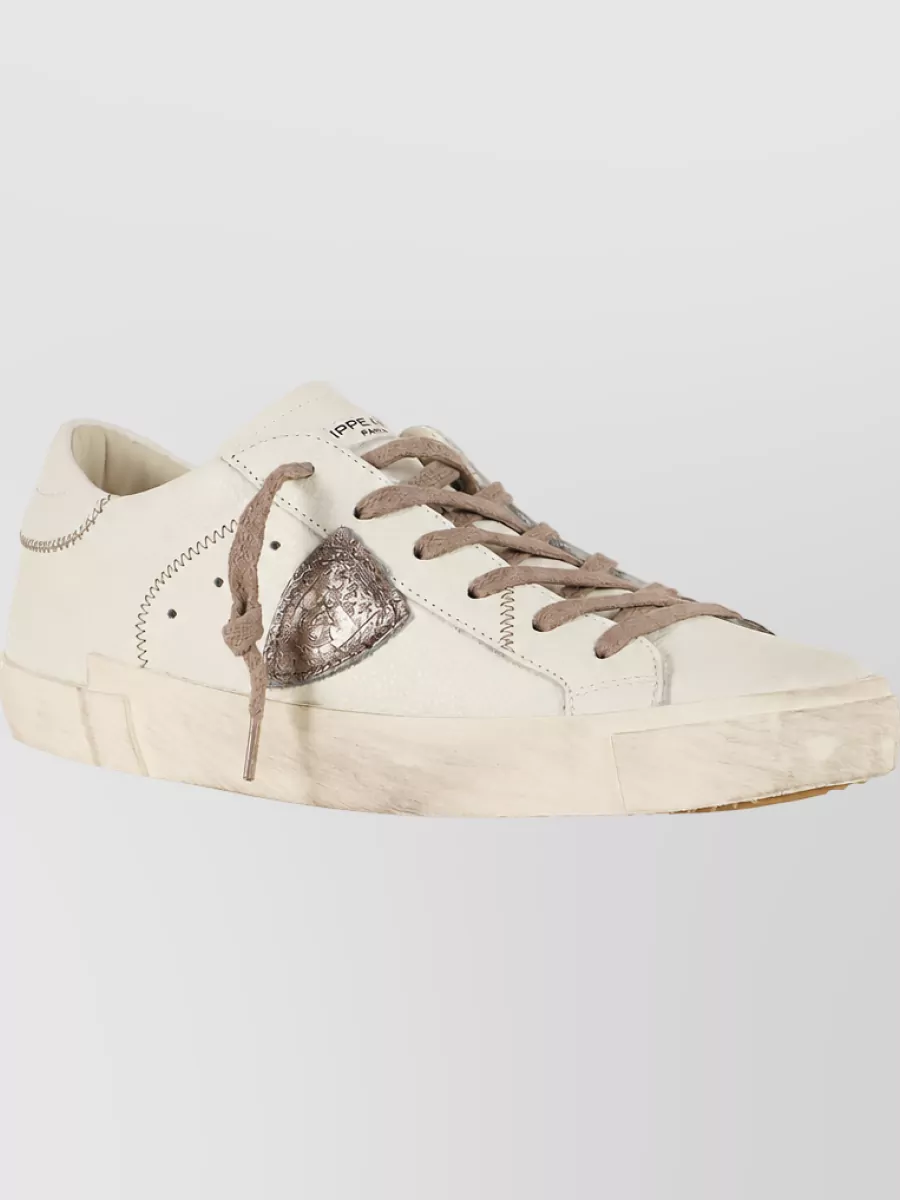 Philippe Model Calf Leather Lace-Up Sneakers