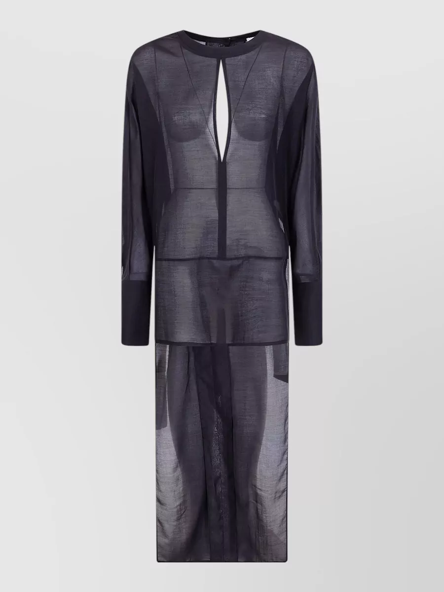 Darkpark voile shirt dress