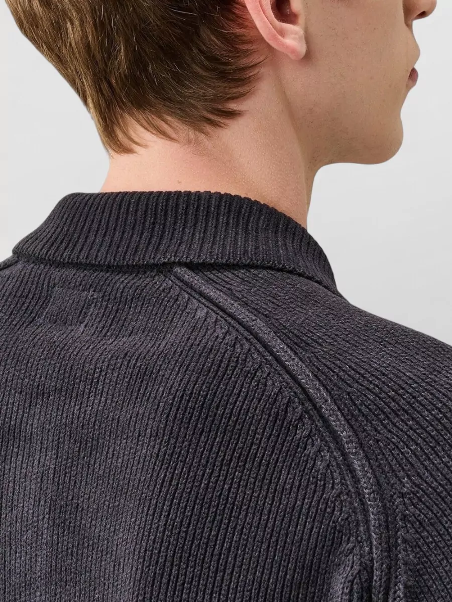 C.p. Company Ribbed Chenille Polo Shirt