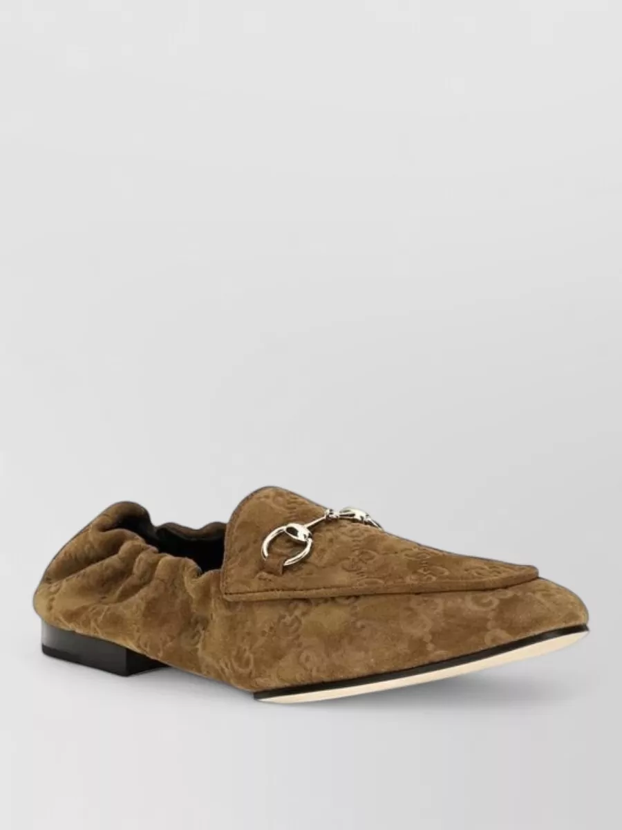 Gucci leather slip-on loafers