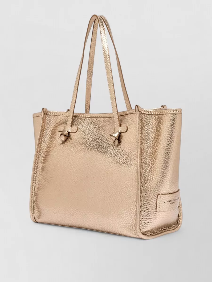 Gianni Chiarini Marcella Tote Bag Dual Handles Metallic