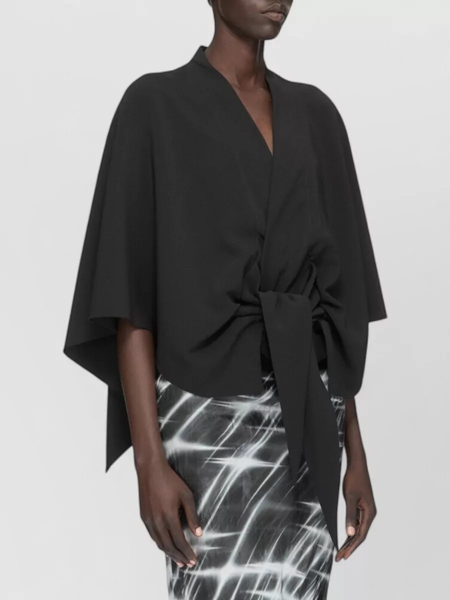 Rick Owens v-neck kimono-sleeve top