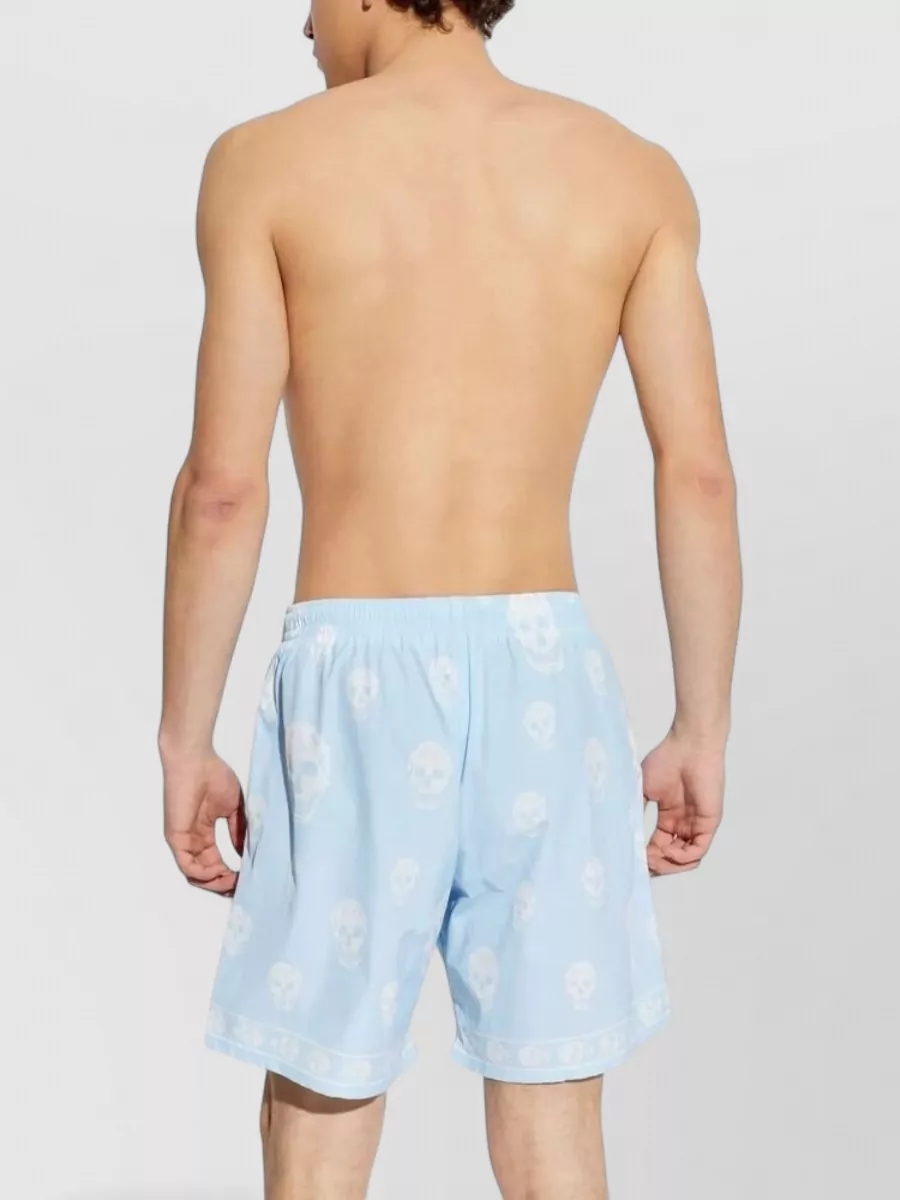 Alexander Mcqueen Skull-Print Swim Shorts
