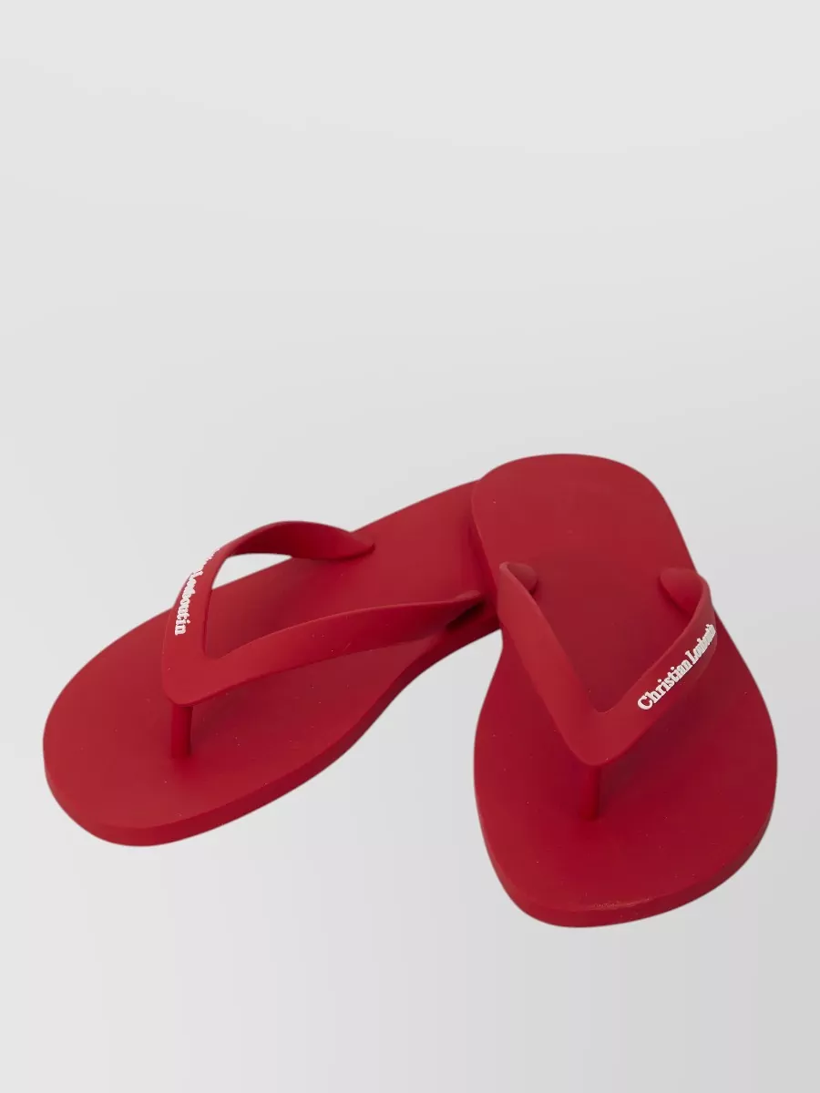 Christian Louboutin Rubber Flip Flops