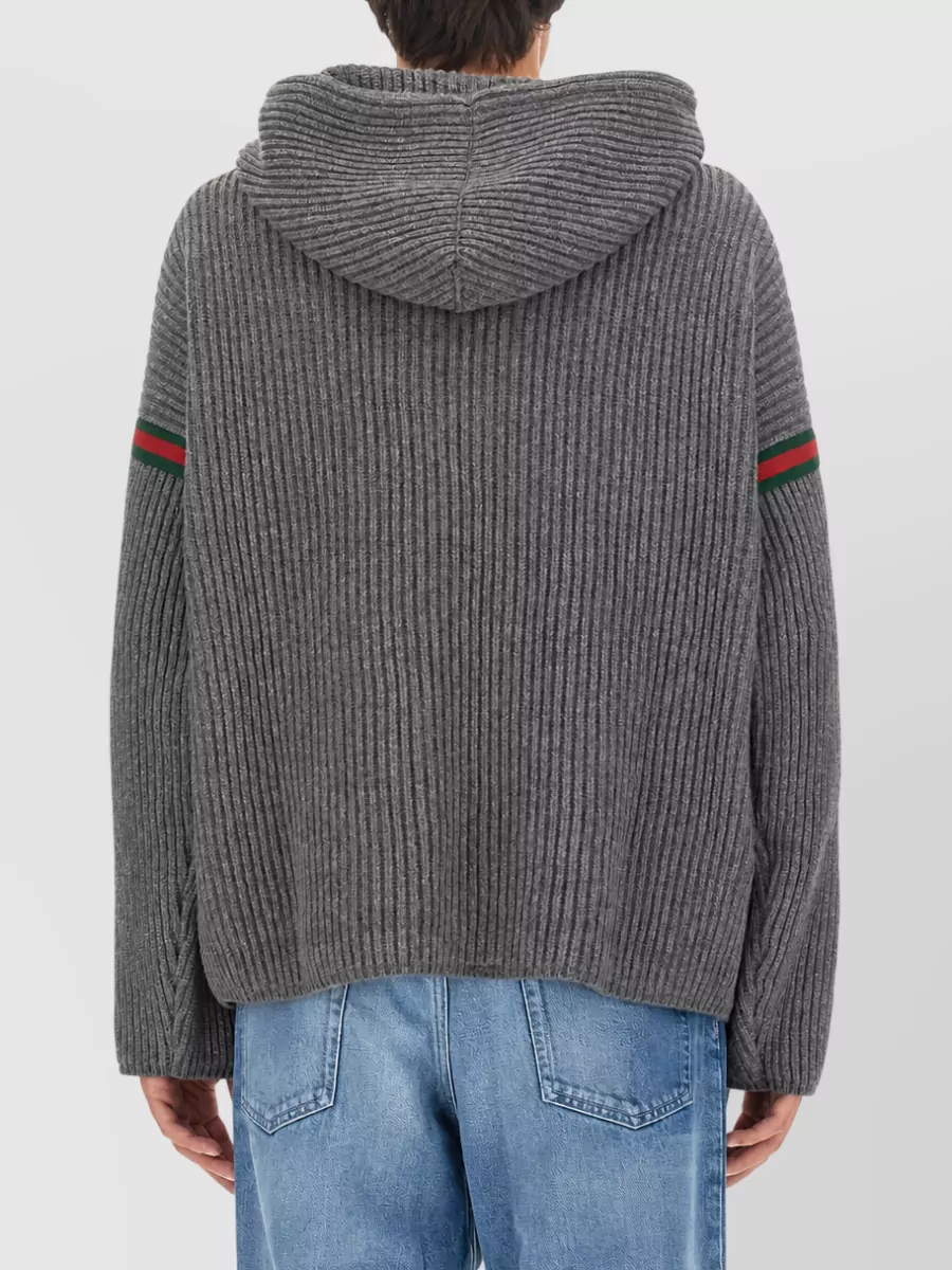 Gucci Cashmere Wool Hooded Jacket