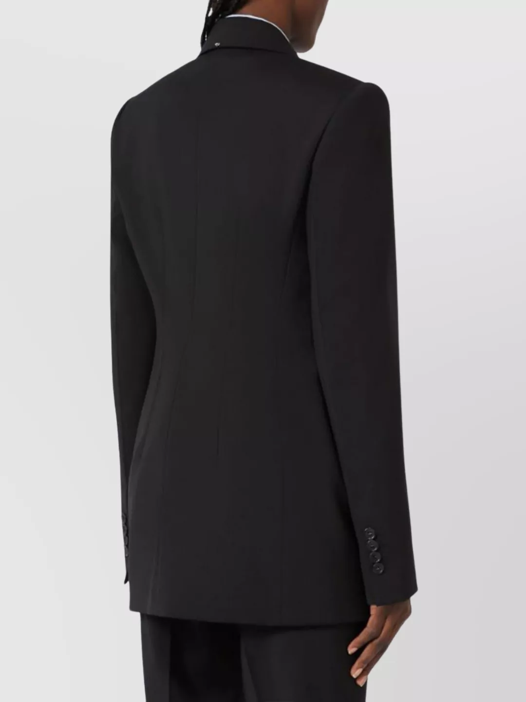Sportmax Sculpted Wool Double-Breasted Blazer