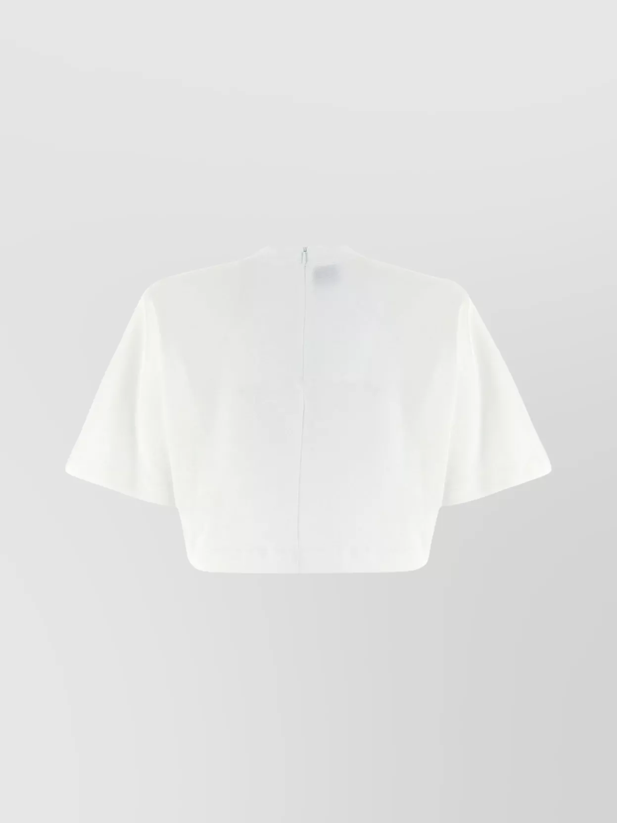 Pinko Short-sleeved Crop Top With Padded Shoulders